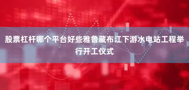 股票杠杆哪个平台好些雅鲁藏布江下游水电站工程举行开工仪式
